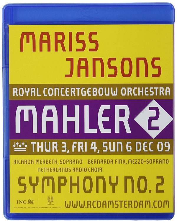 Daniel Harding, Mariss Jansons, Lorin Maazel, Bernard Haitink, Pierre Boulez, Ivan Fischer, Daniele Gatti, Eliahu Inbal, Fabio Luisi : Mahler: Symphonies Nos 1-10 & Das Lied von Der Erde, Royal Concertgebouw Orchestra (11xBlu-ray, Comp, Multichannel, DTS)