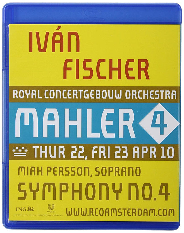 Daniel Harding, Mariss Jansons, Lorin Maazel, Bernard Haitink, Pierre Boulez, Ivan Fischer, Daniele Gatti, Eliahu Inbal, Fabio Luisi : Mahler: Symphonies Nos 1-10 & Das Lied von Der Erde, Royal Concertgebouw Orchestra (11xBlu-ray, Comp, Multichannel, DTS)