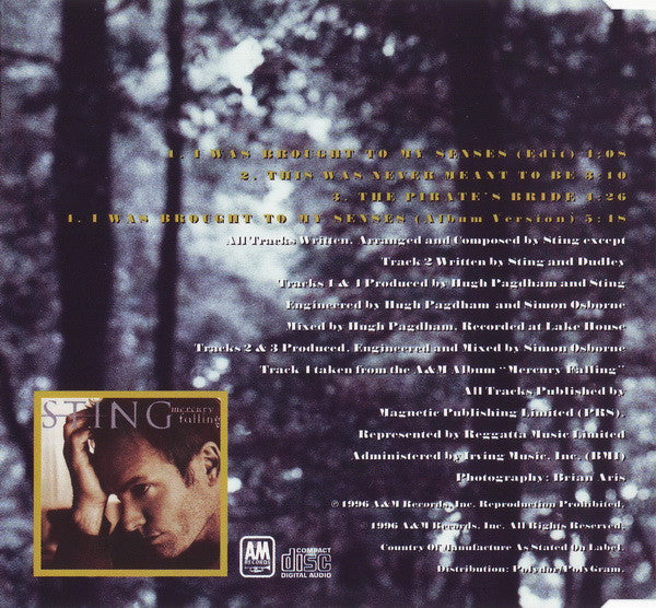 Sting : I Was Brought To My Senses (CD, Maxi)