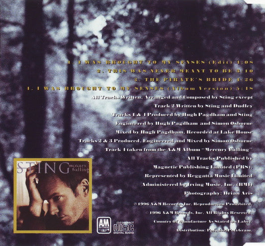 Sting : I Was Brought To My Senses (CD, Maxi)