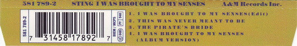 Sting : I Was Brought To My Senses (CD, Maxi)