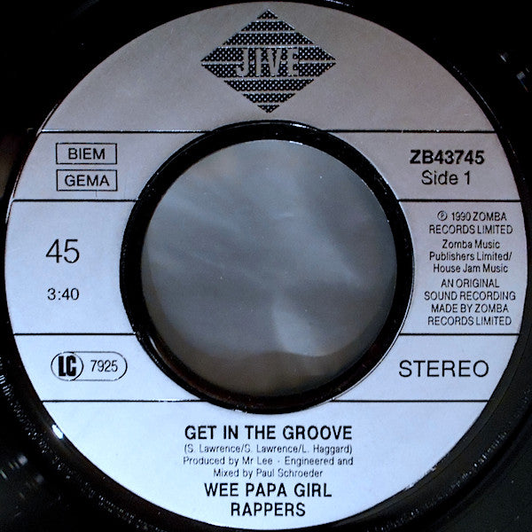 Wee Papa Girl Rappers : Get In The Groove (7", Single)