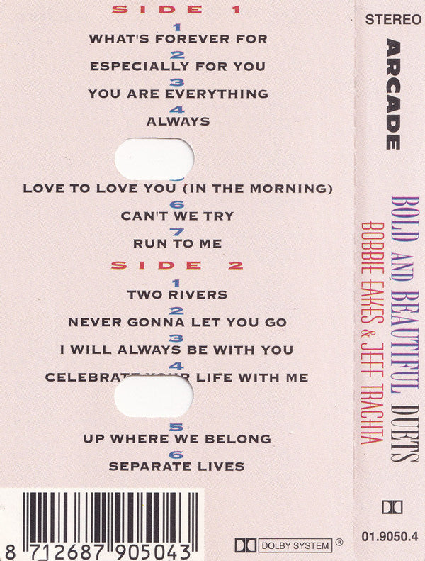 Bobbie Eakes & Jeff Trachta : Bold And Beautiful Duets (Cass, Album, Dol)