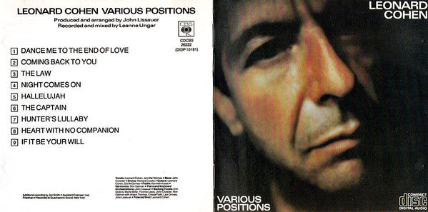 Leonard Cohen : Various Positions (CD, Album)