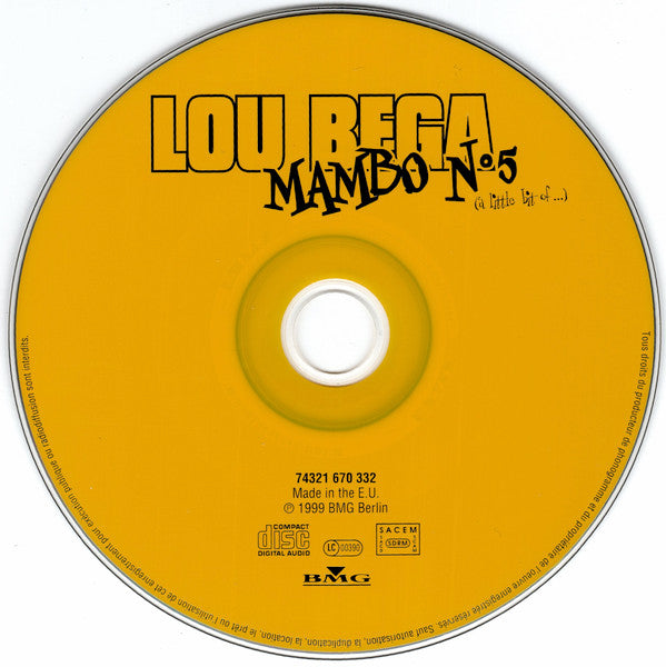 Lou Bega : Mambo N°5 (A Little Bit Of...) (CD, Single)