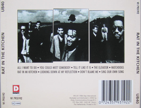 UB40 : Rat In The Kitchen (CD, Album, RE)