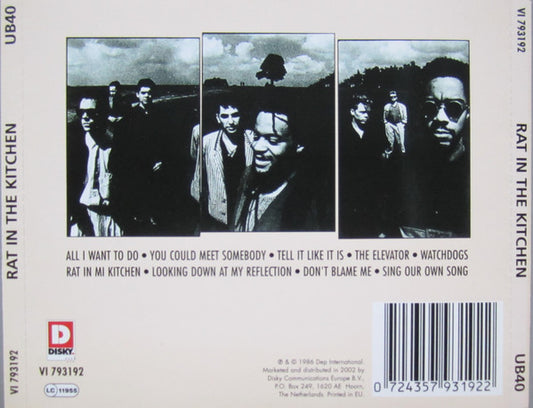 UB40 : Rat In The Kitchen (CD, Album, RE)