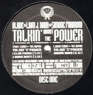 Blade (4) + Liam J. Nabb + Simone Fabbroni : Talkin' About The Power (2x12", Single)