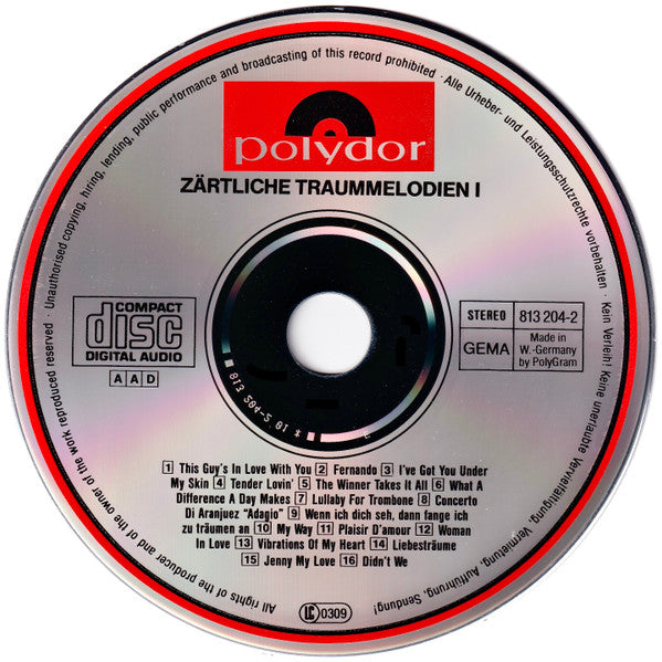 Various : Zärtliche Traummelodien 1 - ... Für Die Schönsten Stunden Zu Zweit (CD, Comp)