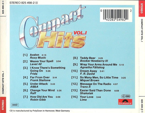 Various : Compact Hits Vol. I (CD, Comp)