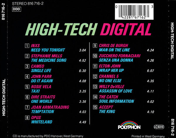 Various : High-Tech Digital Vol. 1 (CD, Comp, Pic)