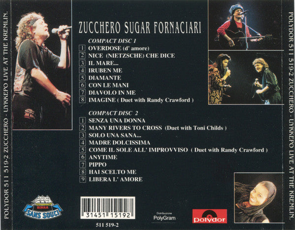 Zucchero : Цуккеро Live At The Kremlin (2xCD, Album, RP)