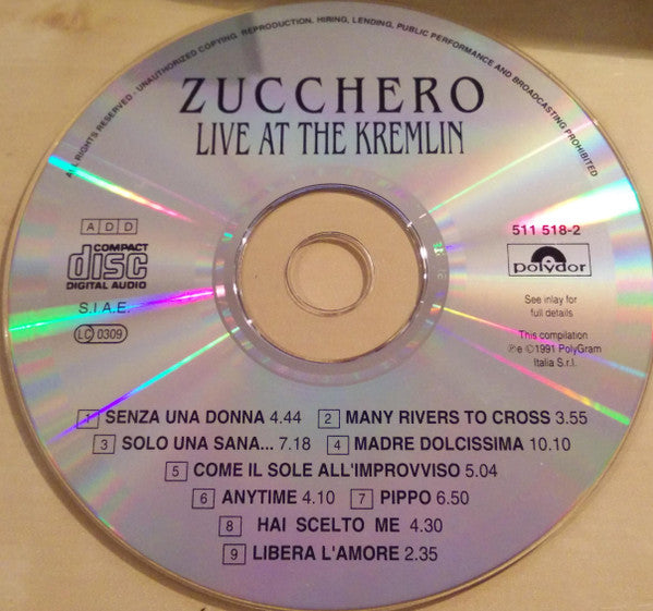 Zucchero : Цуккеро Live At The Kremlin (2xCD, Album, RP)