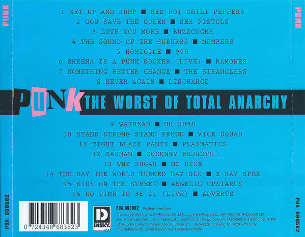 Various : Punk: The Worst Of Total Anarchy (CD, Comp, Blu)