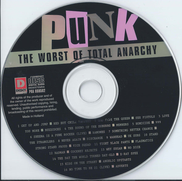 Various : Punk: The Worst Of Total Anarchy (CD, Comp, Blu)
