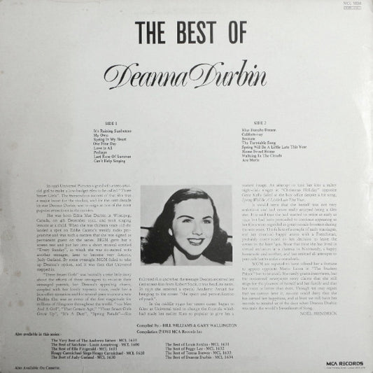 Deanna Durbin : The Best Of Deanna Durbin (LP, Comp, Mono)