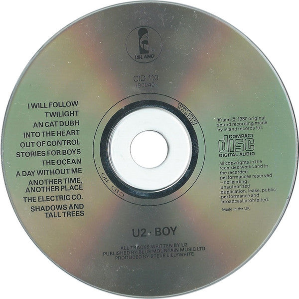 U2 : Boy (CD, Album, RE)