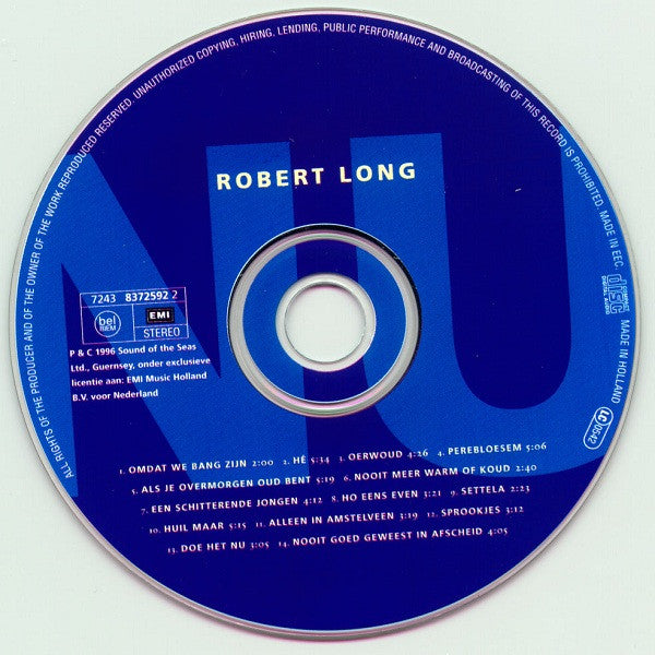 Robert Long : Nu (CD, Album)
