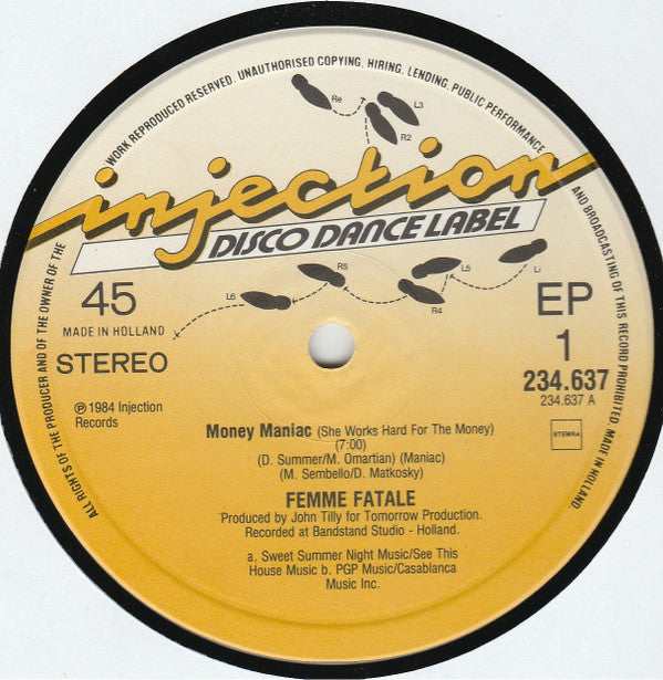 Femme Fatale (8) : Money Maniac (12", EP)