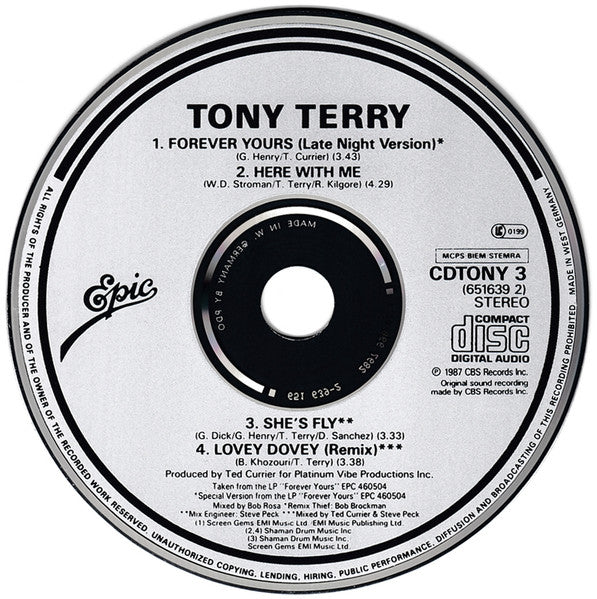 Tony Terry : Forever Yours (CD, Single)