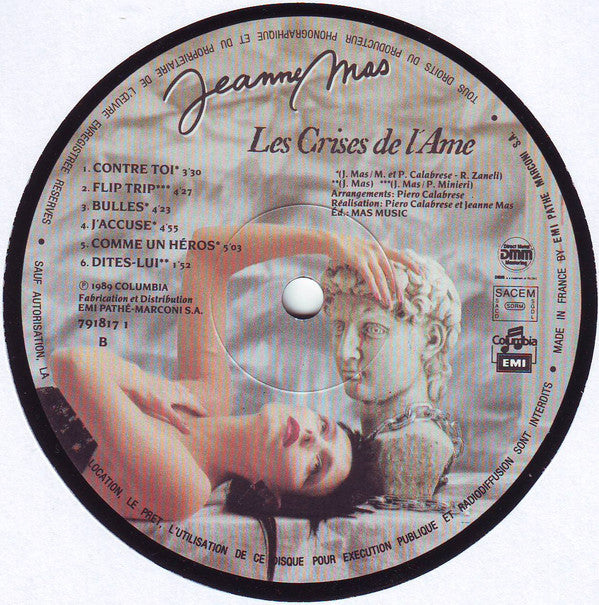 Jeanne Mas : Les Crises De L’ame (LP, Album)