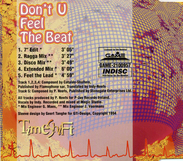 Timeshift : Don't U Feel The Beat (CD, Maxi)