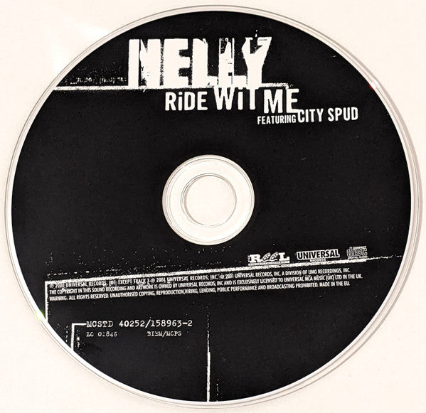 Nelly Featuring City Spud : Ride Wit Me (CD, Single, Enh)