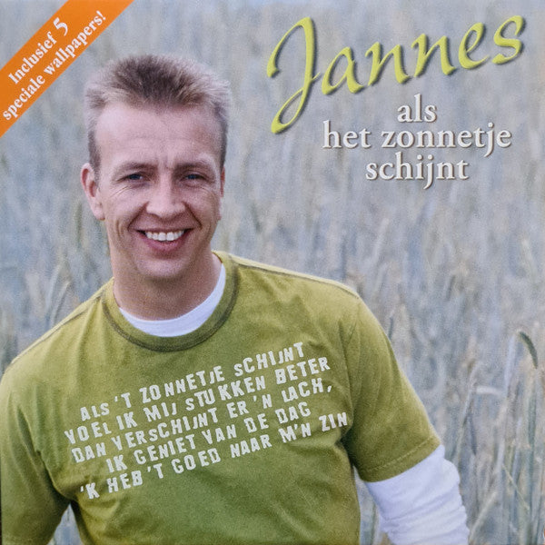 Jannes : Als Het Zonnetje Schijnt (CD, Single)