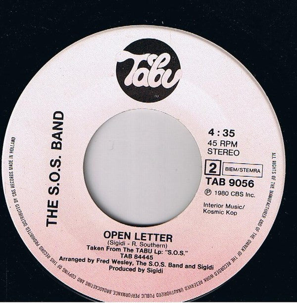 The S.O.S. Band : Dit.Dit.Dit Dash_Dash_Dash Dit.Dit.Dit (7", Single)