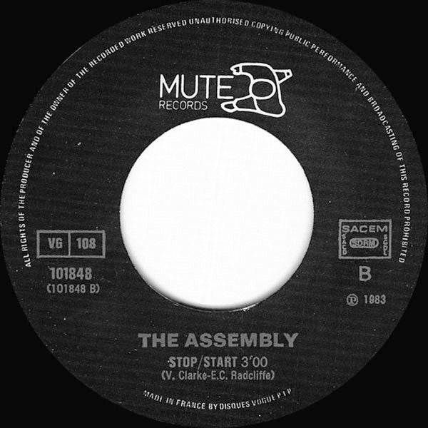 The Assembly : Never Never (7", Single)
