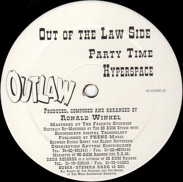 Outlaw (2) : Outlaw EP (12", EP)