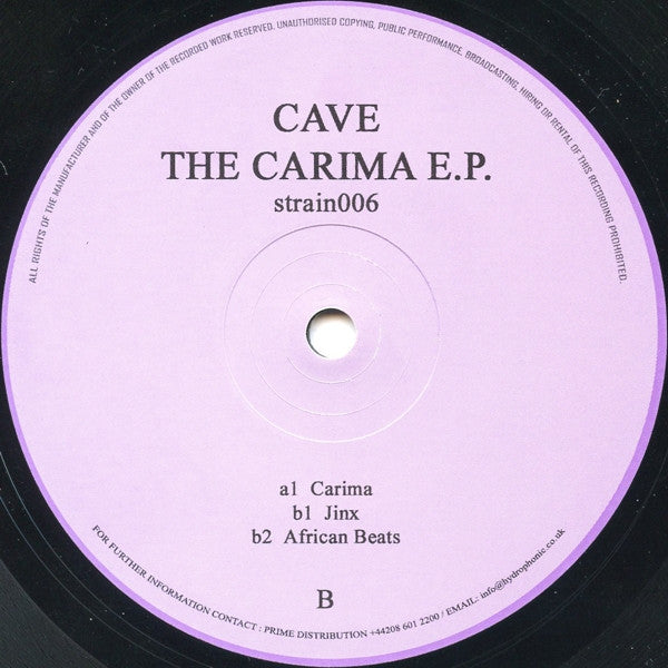 Cave : The Carima E.P. (12", EP)