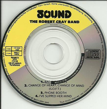 The Robert Cray Band : 4 Classic Tracks (CD, Mini, Single)