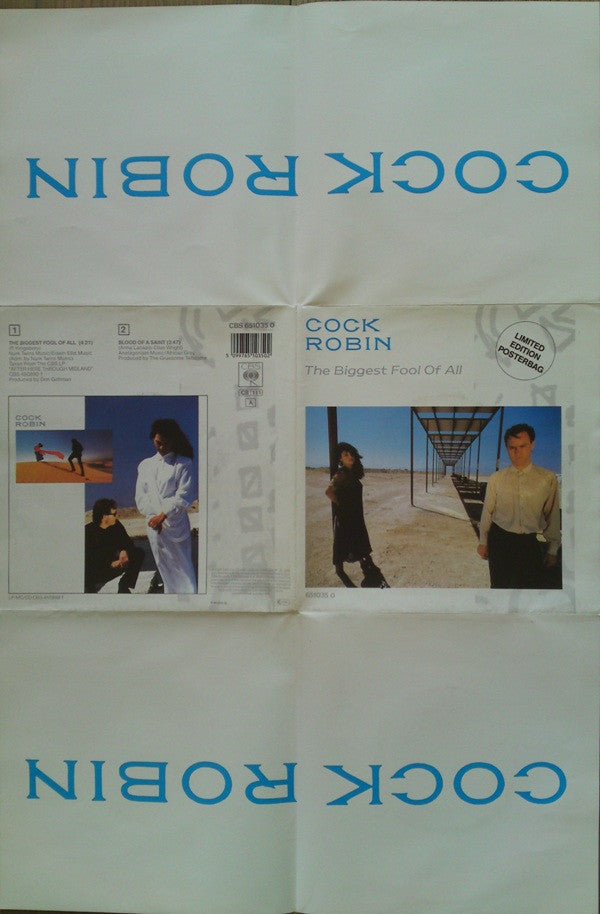 Cock Robin : The Biggest Fool Of All (7", Single, Ltd, Pos)