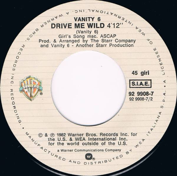 Vanity 6 : Nasty Girl (7")