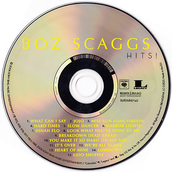 Boz Scaggs : Hits! (CD, Comp, RE)