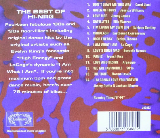 Various : The Best Of Hi-NRG (CD, Comp)