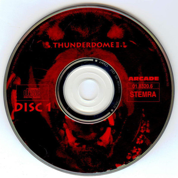 Various : Thunderdome II - Judgement Day (Back From Hell!) (2xCD, Comp, P/Mixed)