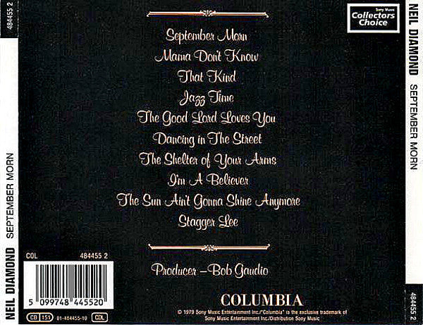 Neil Diamond : September Morn (CD, Album)