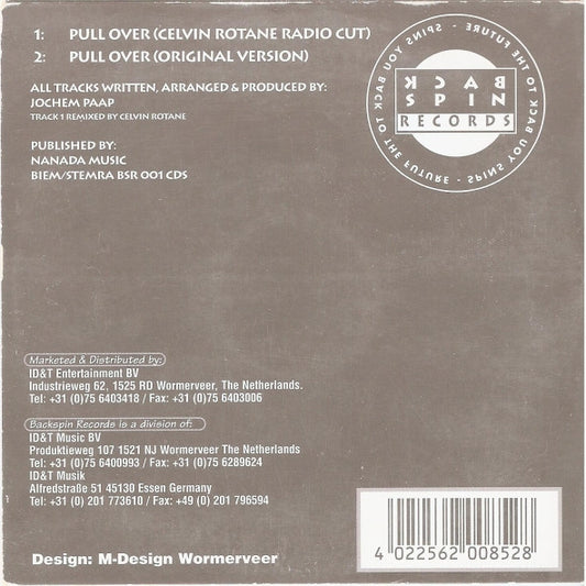 Speedy J : Pull Over (Remixes) (CD, Single)