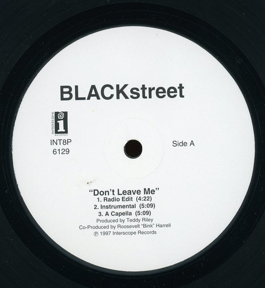 BLACKstreet : Don't Leave Me / Never Gonna Let You Go (12", Promo)