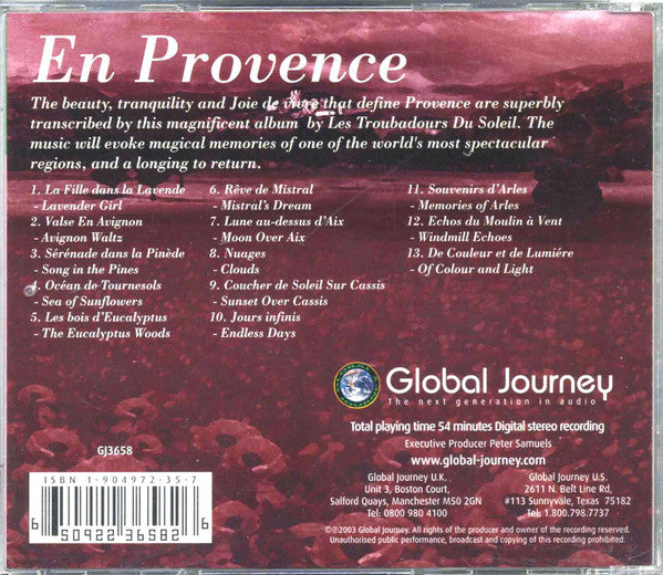 Les Troubadours Du Soleil : En Provence (CD, Album)