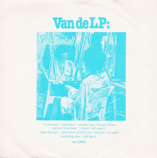 Linda Ronstadt : It's So Easy (7", Single)