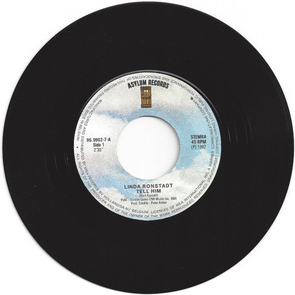 Linda Ronstadt : Tell Him (7", Single)
