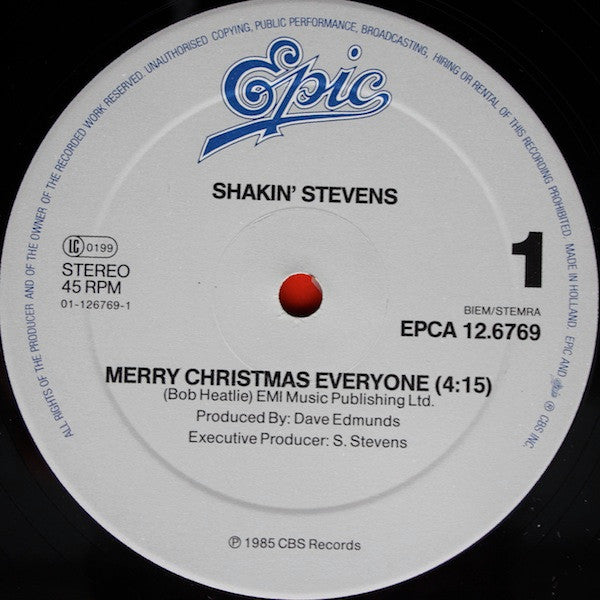 Shakin' Stevens : Merry Christmas Everyone (12", Maxi)