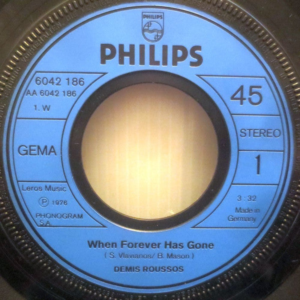 Demis Roussos : When Forever Has Gone (7")