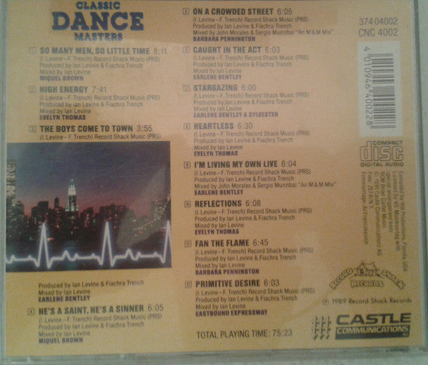Various : Classic Dance Masters Vol. 1 (CD, Comp)