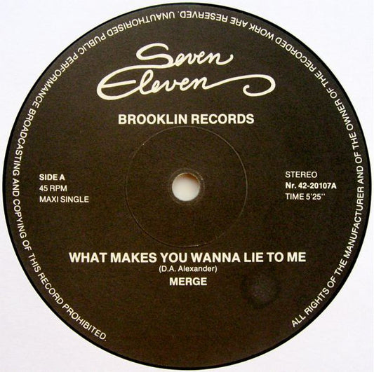 Merge (2) : What Makes You Wanna Lie To Me (12", Maxi)