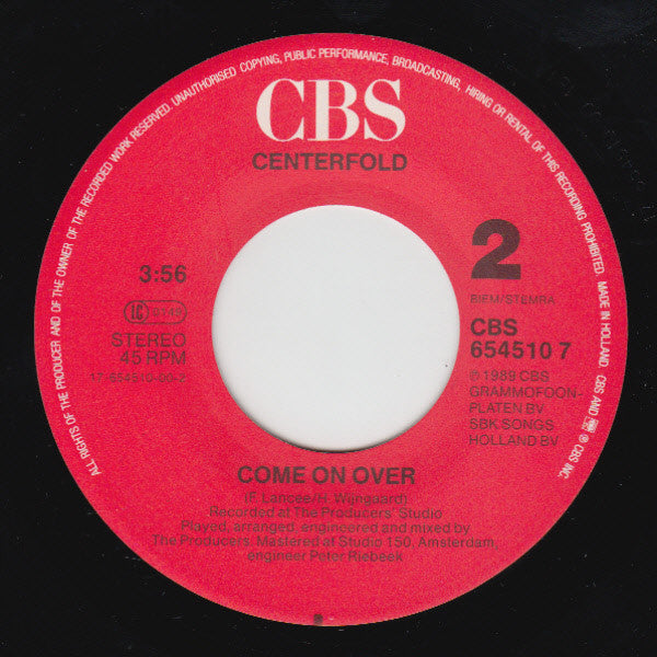 Centerfold : Play The Game (7", Single)