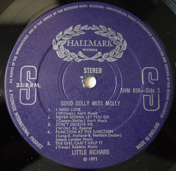 Little Richard : Good Golly Miss Molly (LP, Comp)